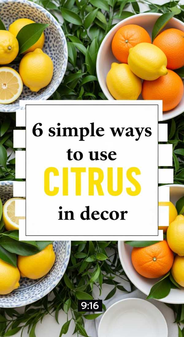 6 Simple Ways To Use Citrus In Decor 69fb140d0e669