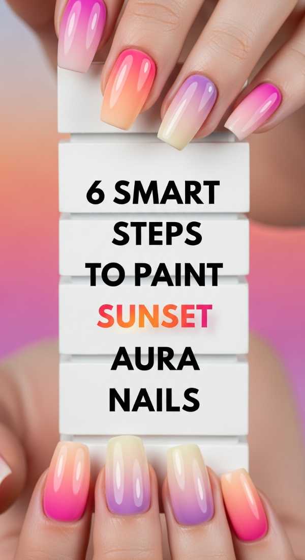 6 Smart Steps To Paint Sunset Aura Nails 6a0595dc301ae