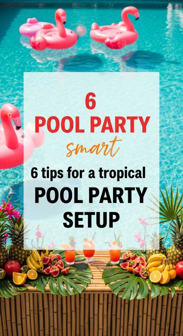 Stress-Free Soirées: Your Master Class in Party Styling 6 Smart Tips For A Tropical Pool Party Setup 6a0db3cda7f65