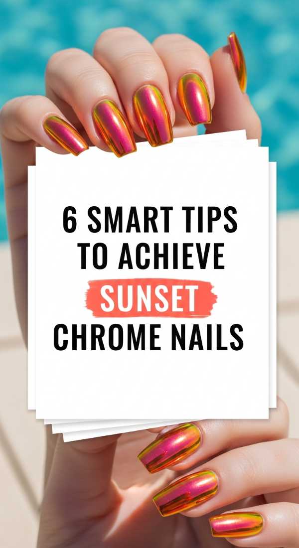 6 Smart Tips To Achieve Sunset Chrome Nails 6a05a5427b2dc
