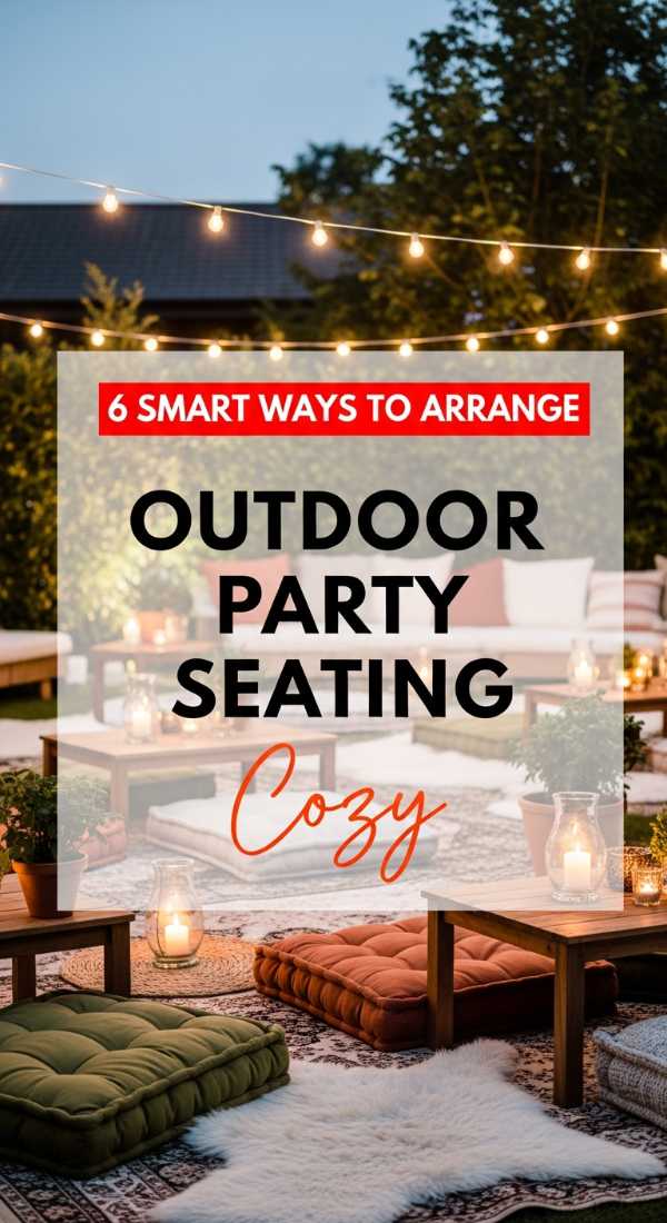 6 Smart Ways To Arrange Outdoor Party Seating 6a021304e9e09