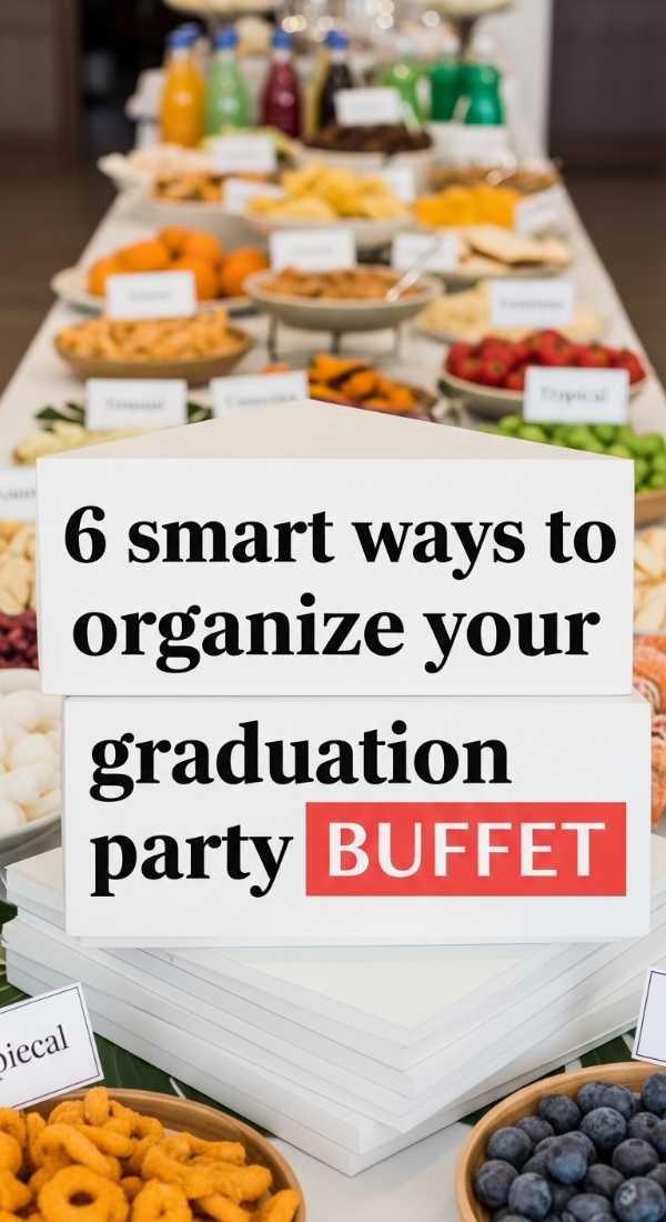 6 Smart Ways To Organize Your Graduation Party Buffet 69f8715eb1c7d