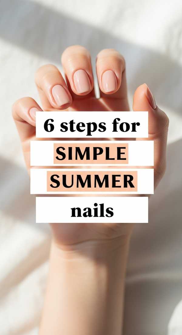 6 Steps For Simple Summer Nails Square 6a059b55a1f4e