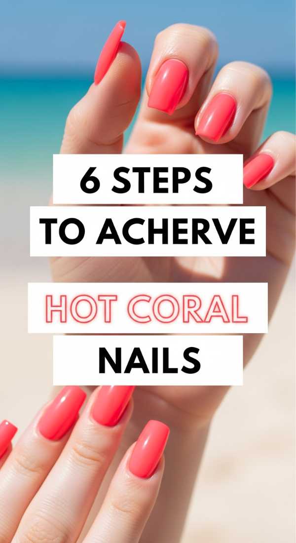 From Chrome to 3D: Your Complete 2026 Nail Art Encyclopedia 6 Steps To Achieve Hot Coral Nails 69ff596a2e474