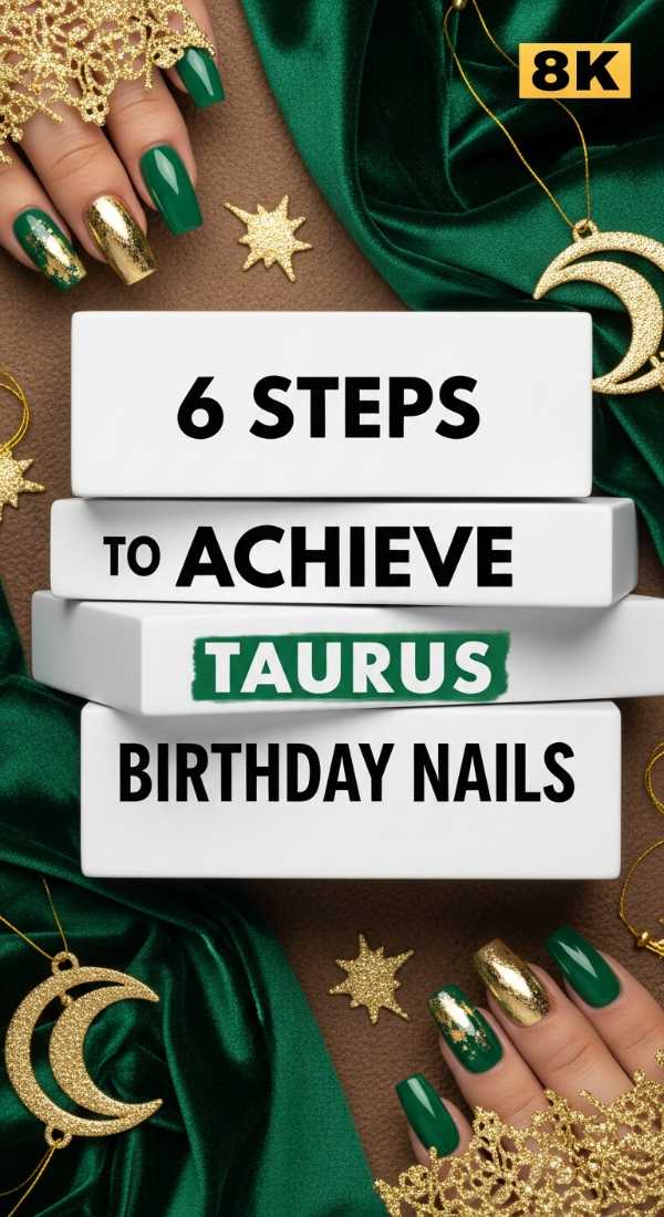 6 Steps To Achieve Taurus Birthday Nails 6a0595c291c52