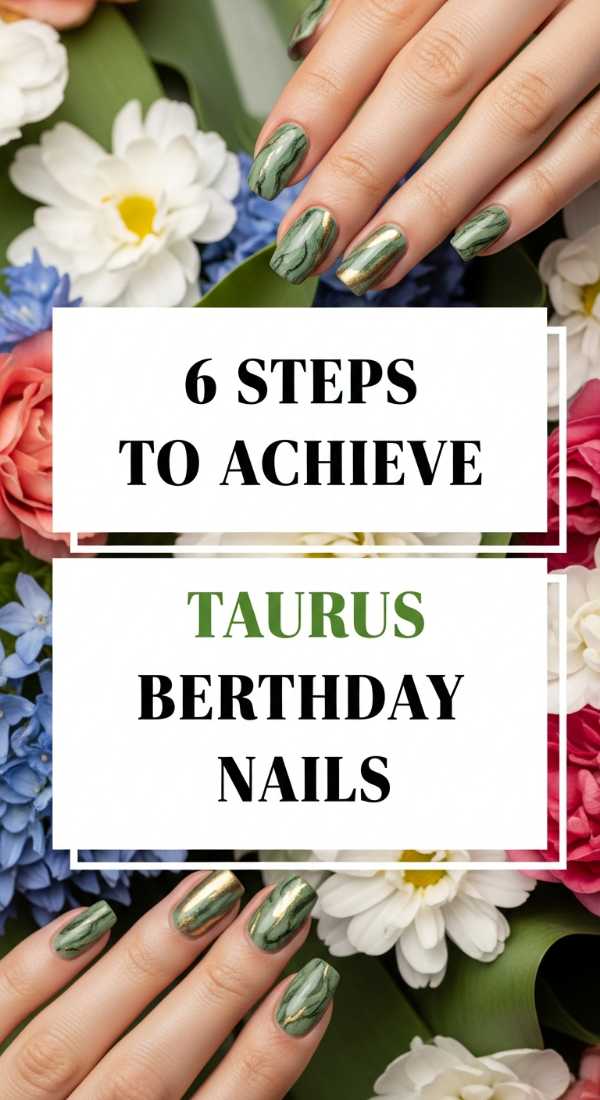 6 Steps To Achieve Taurus Birthday Nails 6a05a14fa5aa3