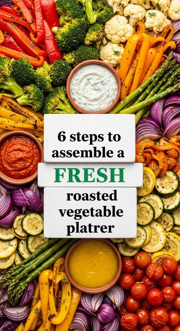 6 Steps To Assemble A Fresh Roasted Vegetable Platter 6a142b7275e31