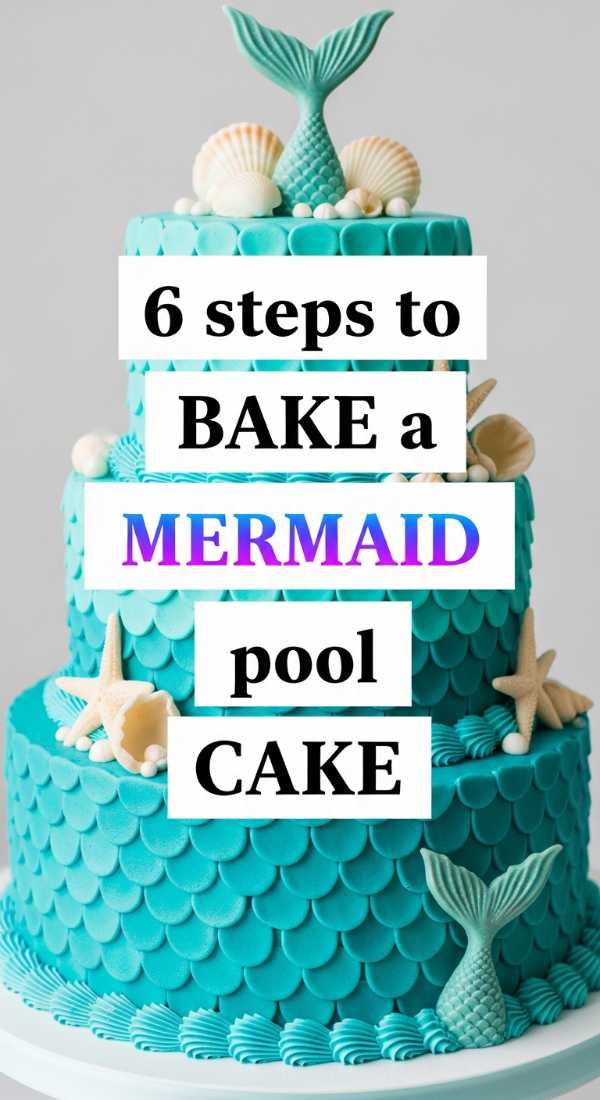 6 Steps To Bake A Mermaid Pool Party Cake 6a18a3d8293df