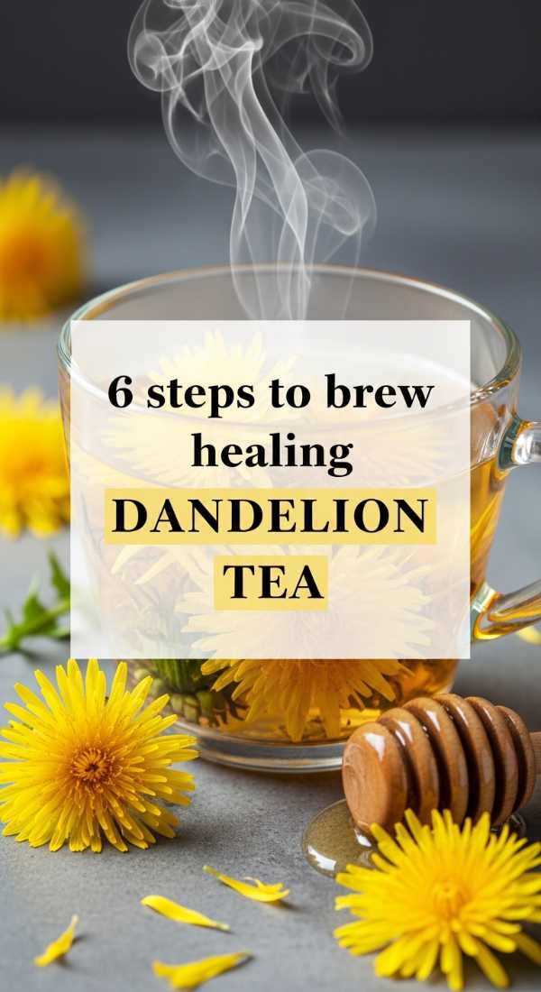 6 Steps To Brew Healing Dandelion Tea 69f47b45f3579