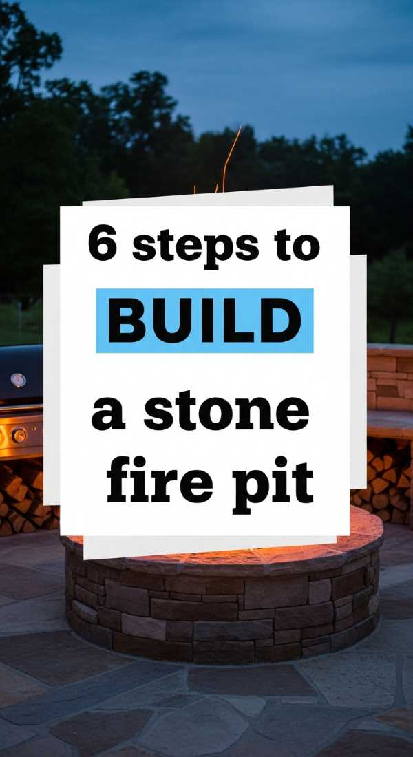 6 Steps To Build A Stone Fire Pit 6a017dafc2492