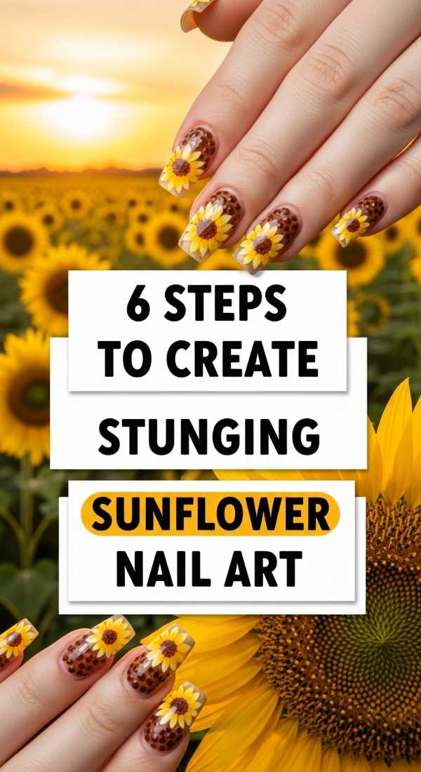 Future Polish: Your Guide to the Biggest 2026 Spring & Summer Nail Trends 6 Steps To Create Stunning Sunflower Nail Art 69ff5a9eb0ea4