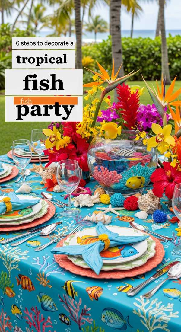 The Ultimate Guide to Hosting the Hottest Summer Bash 6 Steps To Decorate A Tropical Fish Party 6a18a650f2c3d