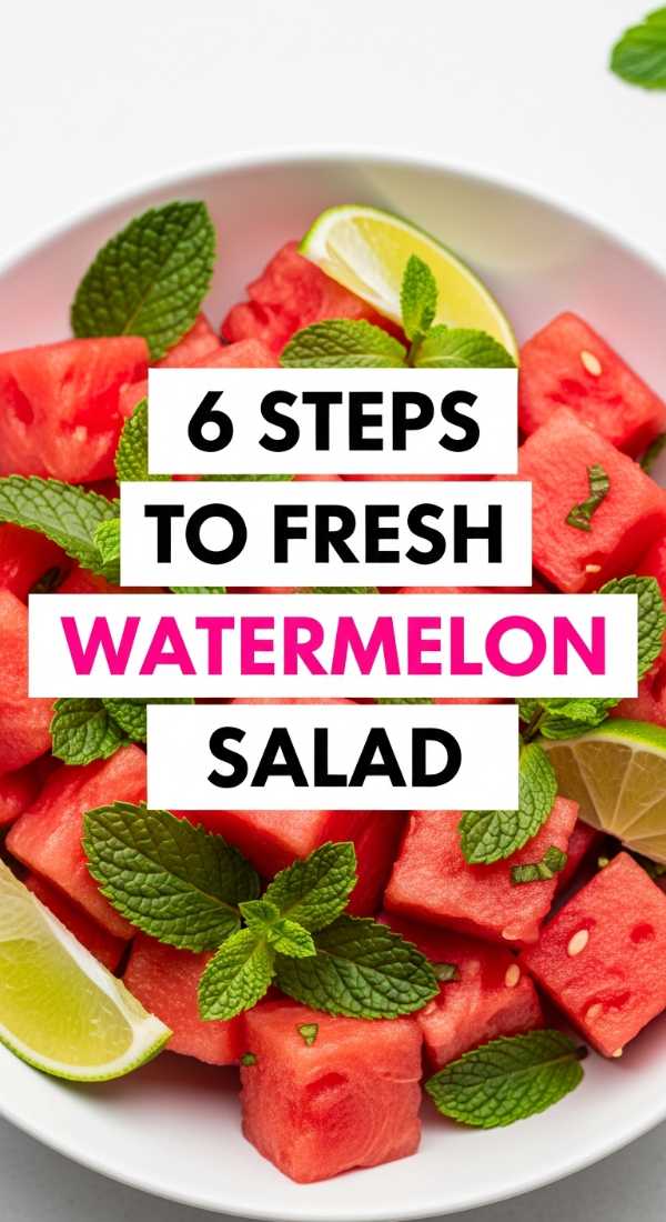 From Grill to Table: The Only Summer Recipe Collection You'll Ever Need 6 Steps To Fresh Watermelon Salad 6a06bc6a2390a