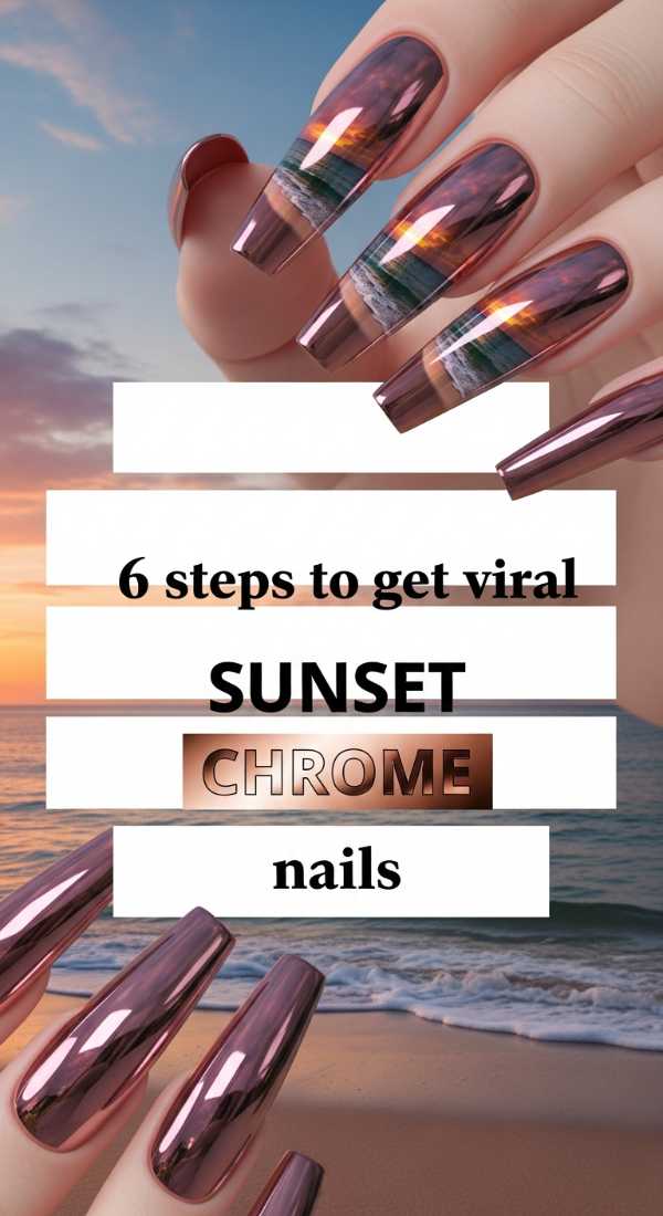 6 Steps To Get Viral Sunset Chrome Nails 6a05a3ceb199d