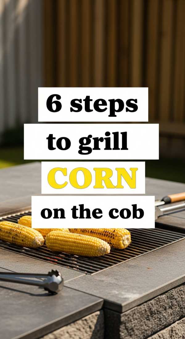 6 Steps To Grill Corn On The Cob 69f5accf54c08