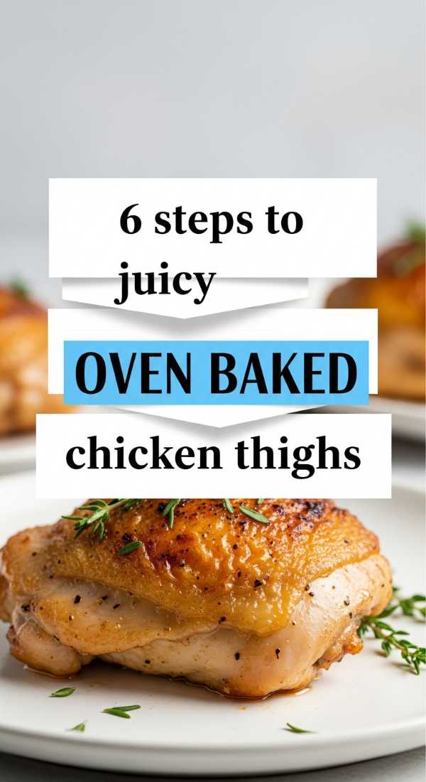 6 Steps To Juicy Oven Baked Chicken Thighs 6a14423542edd