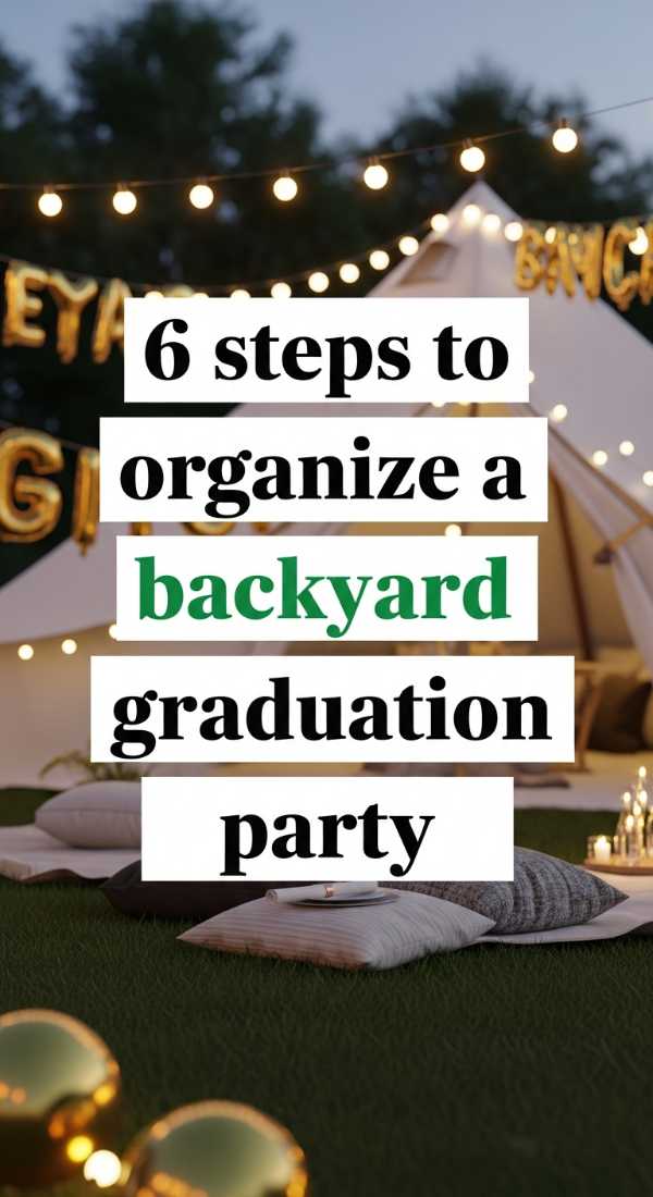 6 Steps To Organize A Backyard Graduation Party 6a0de73ecce68