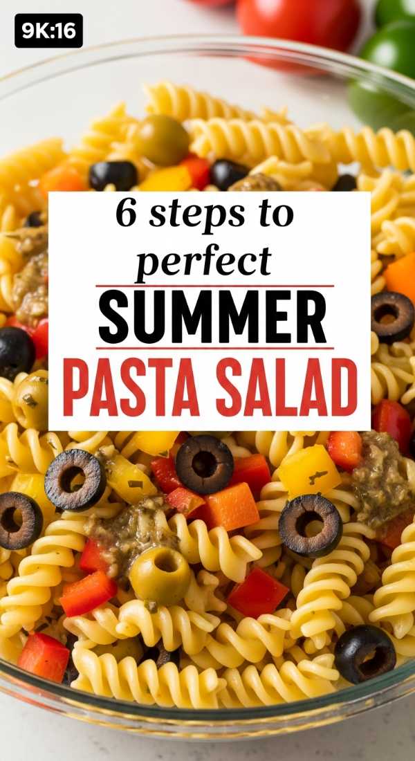 6 Steps To Perfect Summer Pasta Salad 6a06e6f91913f