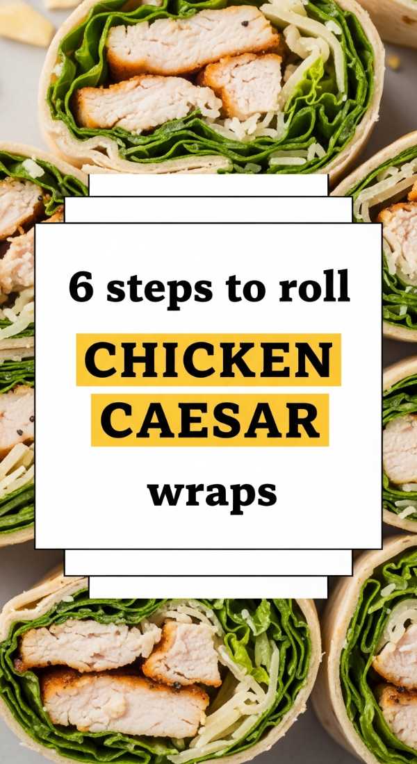 6 Steps To Roll Chicken Caesar Wraps 6a0018194e8bc