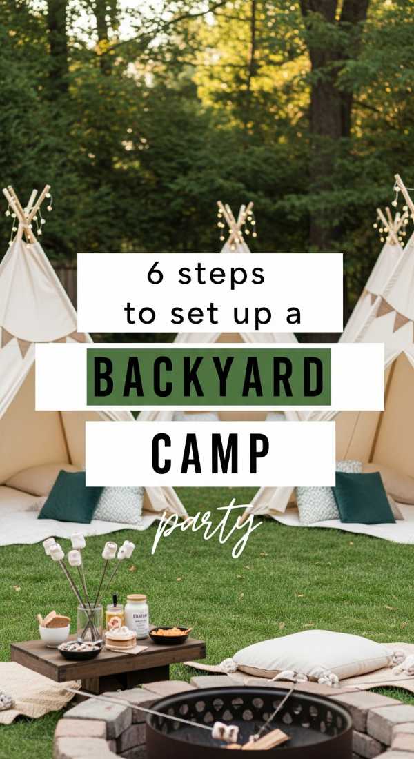 6 Steps To Set Up A Backyard Camp Party 6a057dba34b90