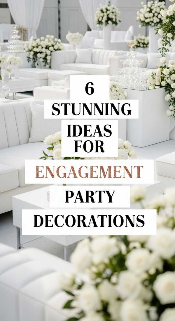 6 Stunning Ideas For Engagement Party Decorations 69f8715505a82