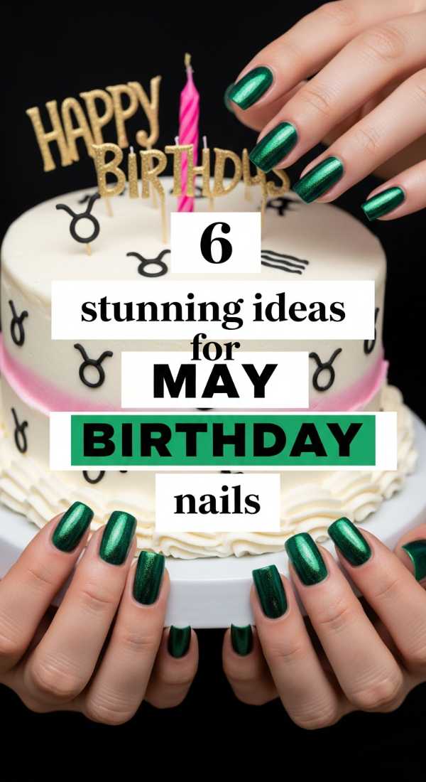 6 Stunning Ideas For May Birthday Nails 6a059cc57b4f1