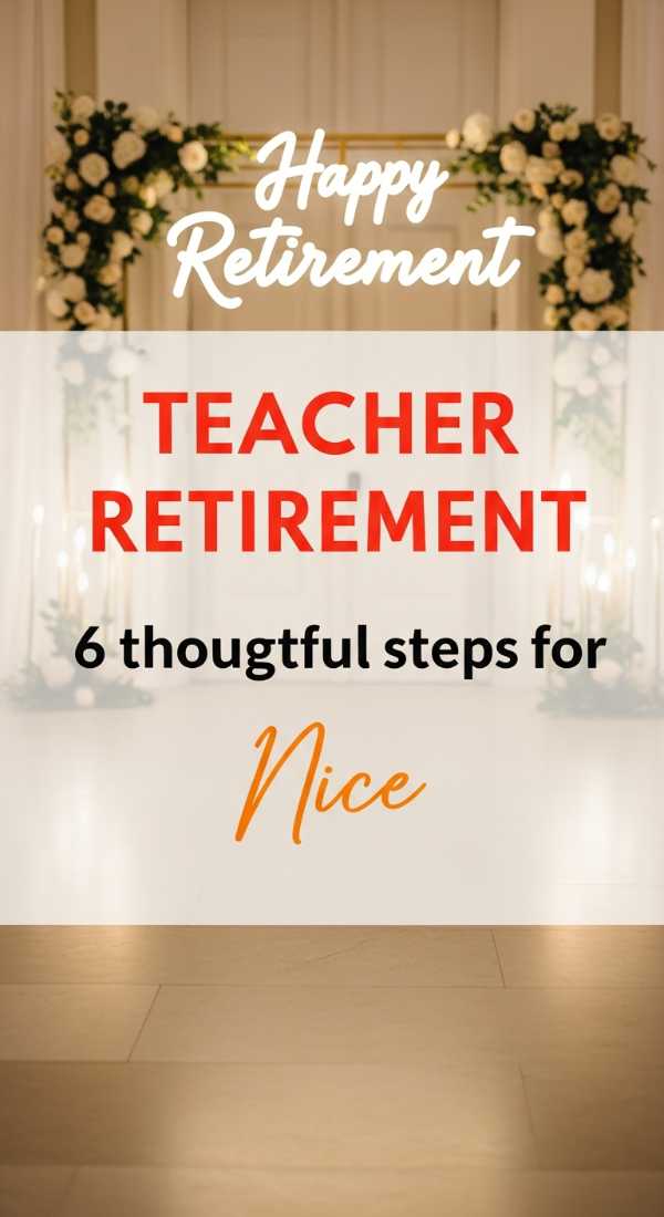 6 Thoughtful Steps For A Teacher Retirement Party 6a0d98c96c348