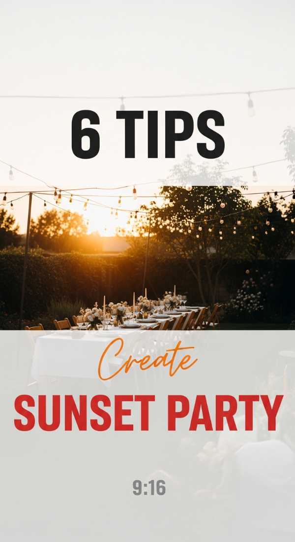 Party Under the Stars: Your Go-To Outdoor Celebration Board 6 Tips To Create A Sunset Party Vibe 6a157c935f709