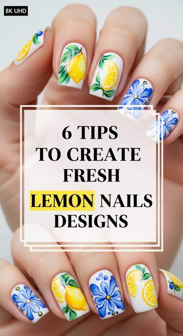 6 Tips To Create Fresh Lemon Nails Designs 6a0598a0b2549