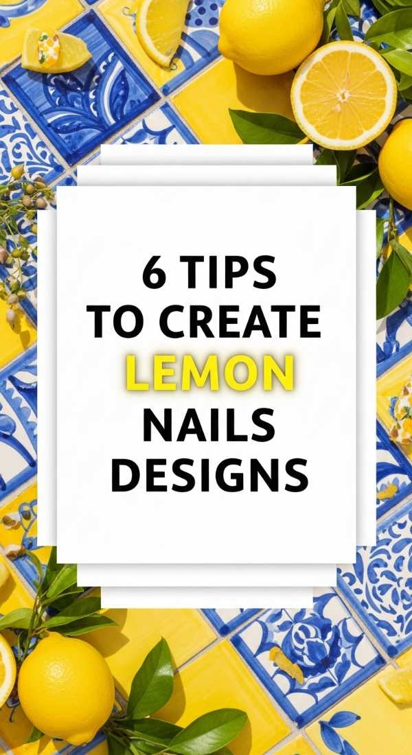 6 Tips To Create Lemon Nails Designs 6a0597bd53167