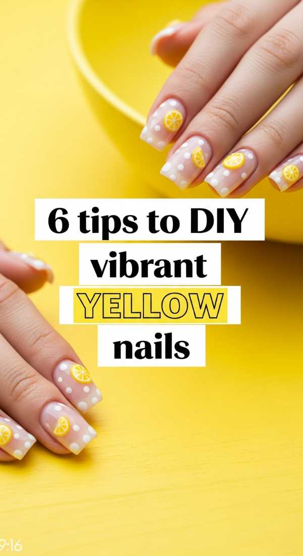 6 Tips To Diy Vibrant Yellow Nails 6a021e58defe4