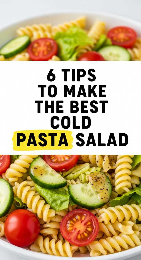 6 Tips To Make The Best Cold Pasta Salad 6a06c3a2d1855