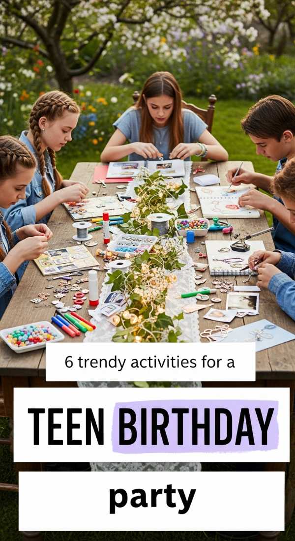 6 Trendy Activities For A Teen Birthday Party 6a0de744aa34d