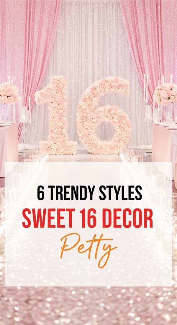 6 Trendy Styles For Pretty Sweet 16 Party Decorations 6a056fa4a3609