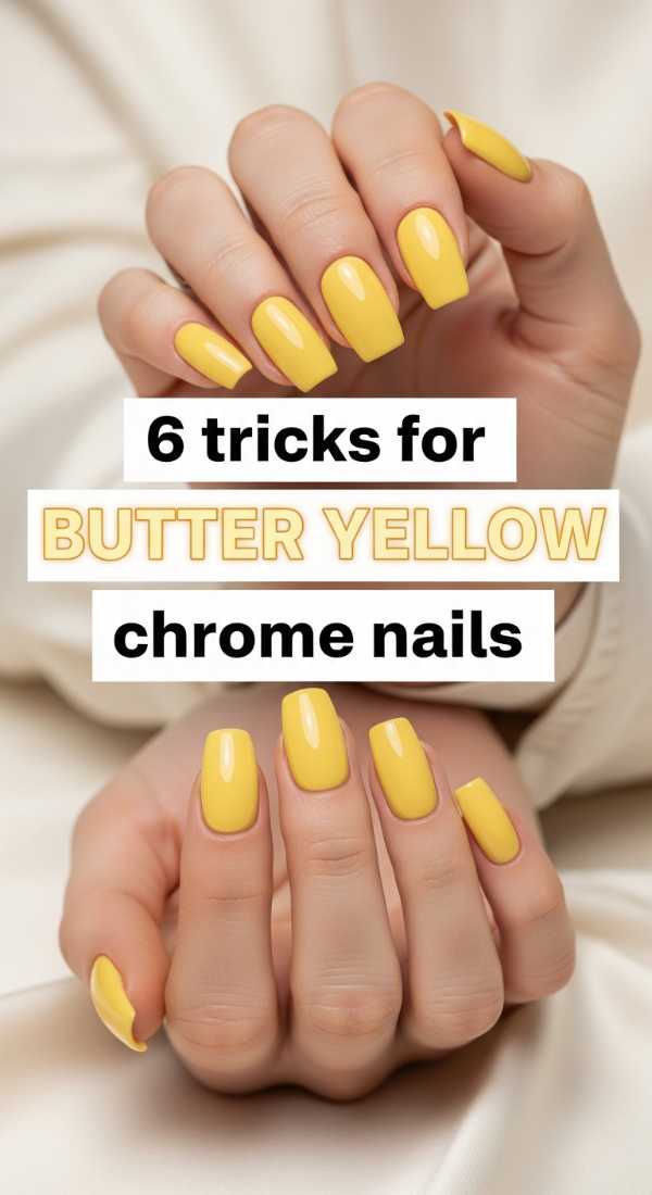 6 Tricks For Butter Yellow Chrome Nails 69ff5942a0586