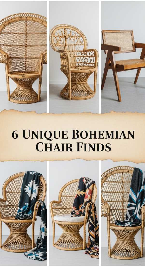 Chic & Free: Master the Modern Boho Aesthetic 6 Unique Bohemian Chair Finds 6a0ea309b8133