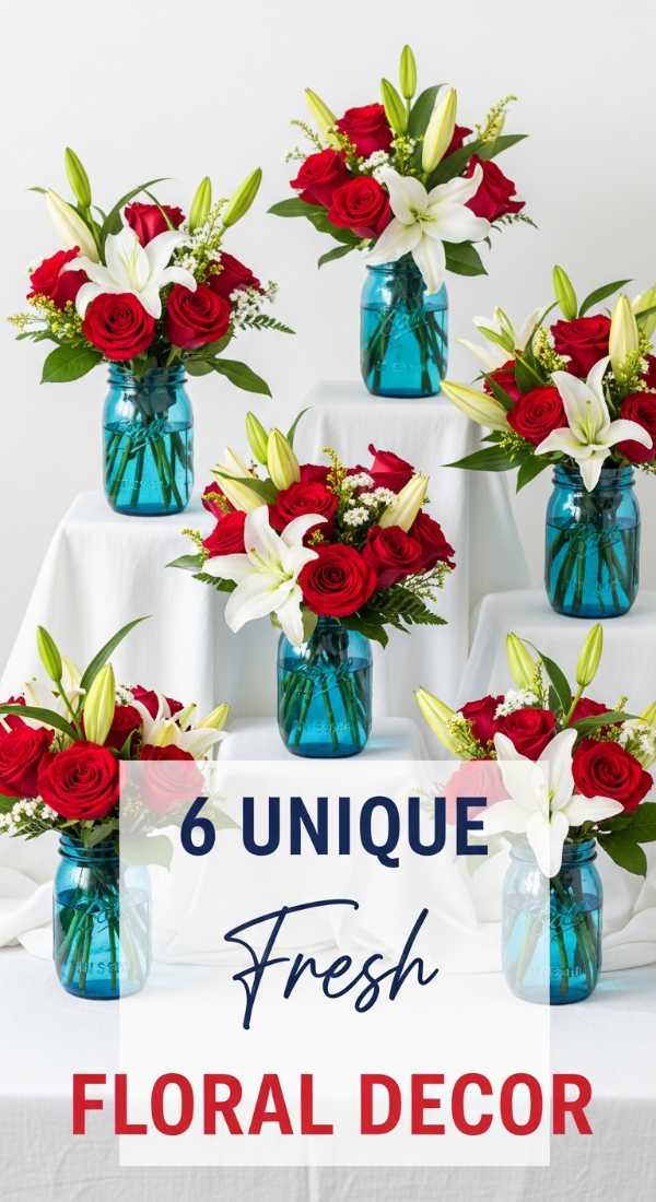 The All-American Celebration: Tips for a Patriotic Home & Party 6 Unique Ideas For Floral Decor 6a0db3d378316