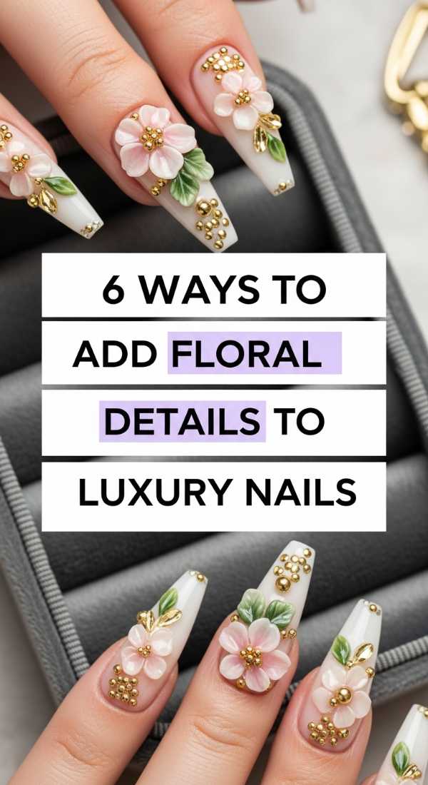 6 Ways To Add Floral Details To Luxury Nails 6a1a996929cb9