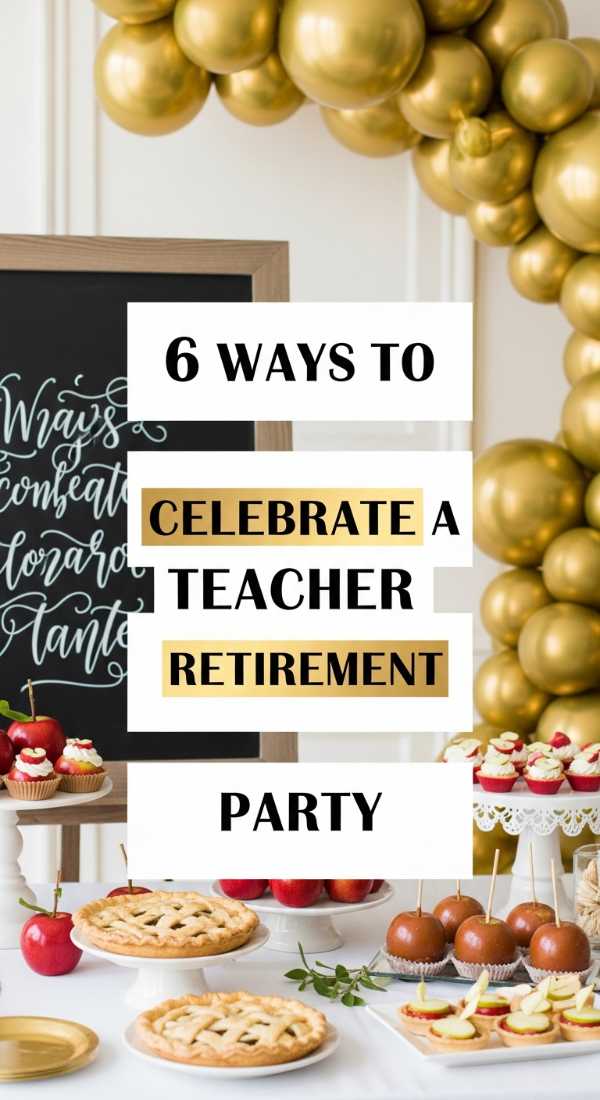 6 Ways To Celebrate A Teacher Retirement Party 6a0de7344b3c6