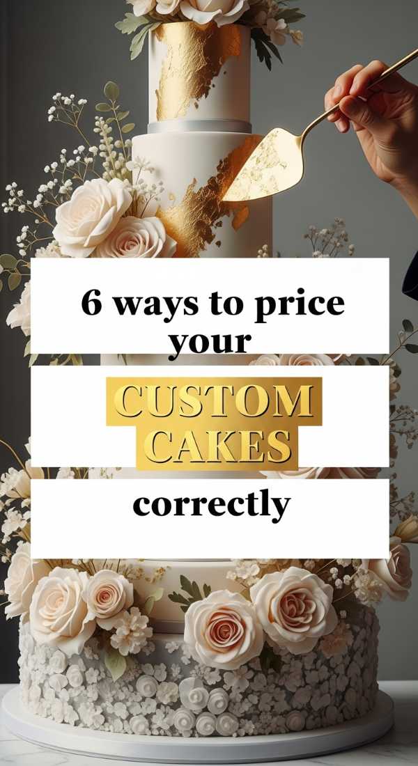 6 Ways To Price Your Custom Cakes Correctly 69fc1756258c3