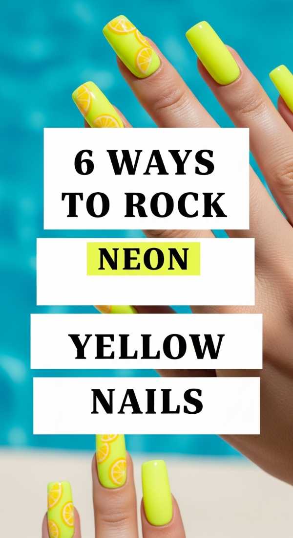 6 Ways To Rock Neon Yellow Nails 6a0599b43fbed