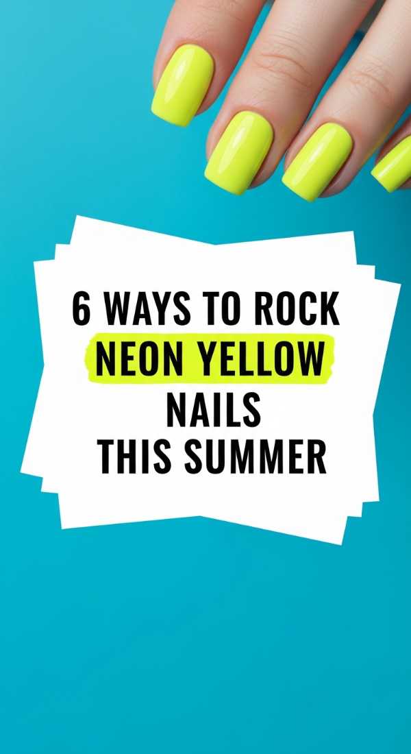 6 Ways To Rock Neon Yellow Nails This Summer 6a0597c63bfa9
