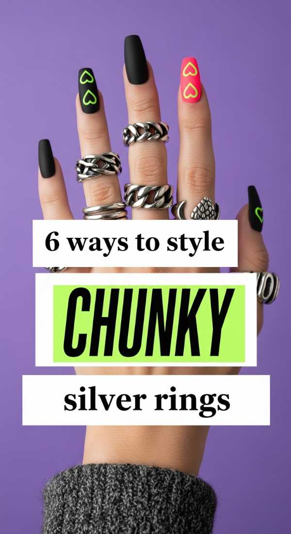 6 Ways To Style Chunky Silver Rings 69f5e2bb4c74b