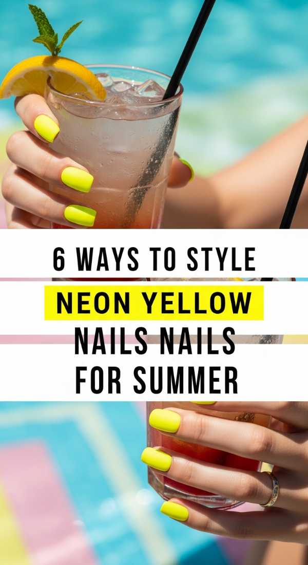 6 Ways To Style Neon Yellow Nails For Summer 6a059cb42f01e