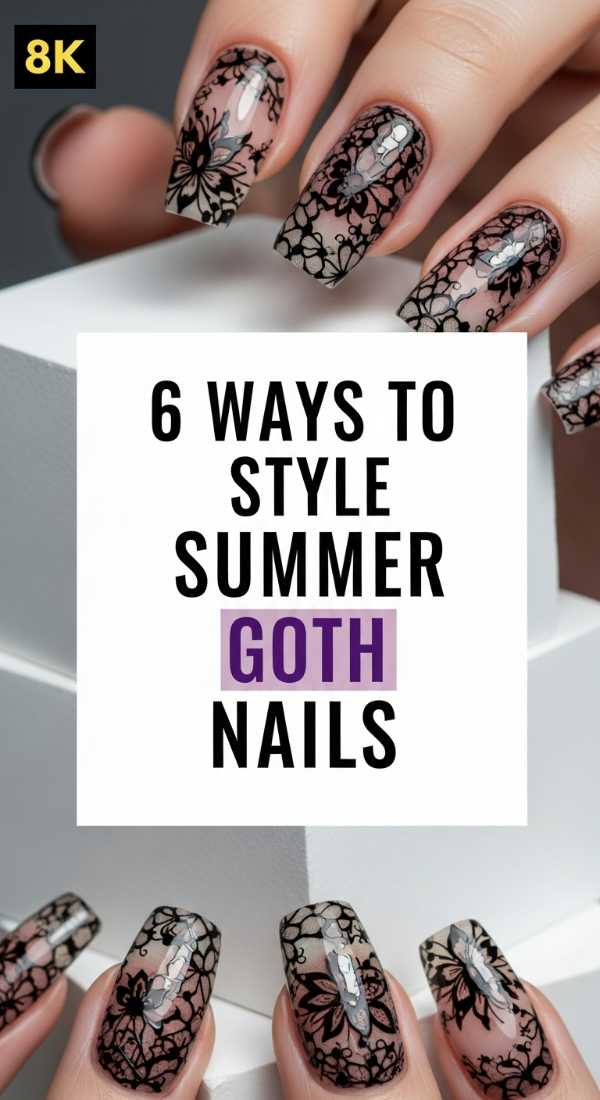 6 Ways To Style Summer Goth Nails 6a05a7041ca24