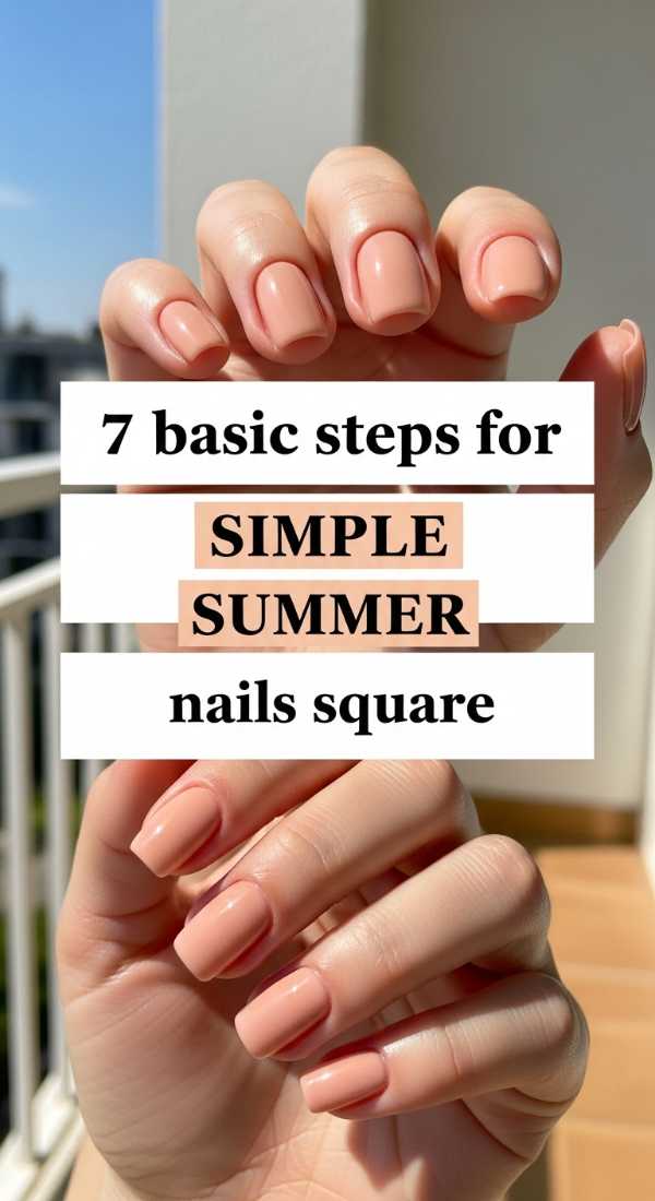 Stay Ahead of the Curve: The Definitive 2026 Nail Trend Report 7 Basic Steps For Simple Summer Nails Square 6a05a404ecef7