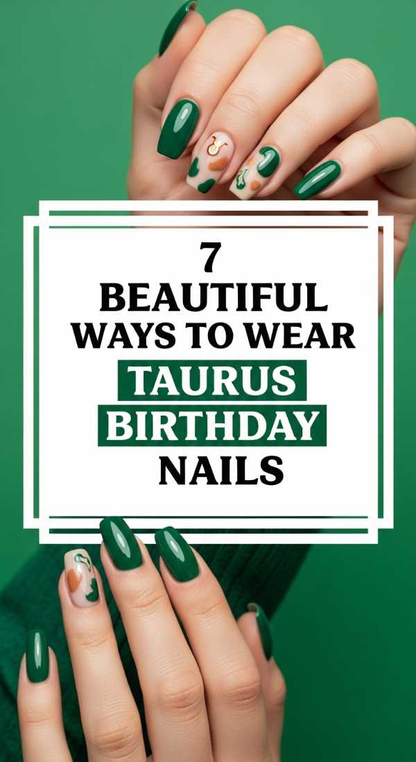 7 Beautiful Ways To Wear Taurus Birthday Nails 6a05a12b254ab