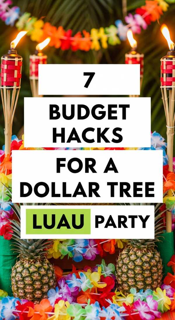 7 Budget Hacks For A Dollar Tree Luau Party 6a0de7578b6b3