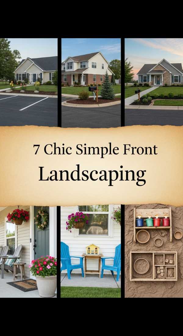 7 Chic Simple Front Landscaping 6a04c97e67475