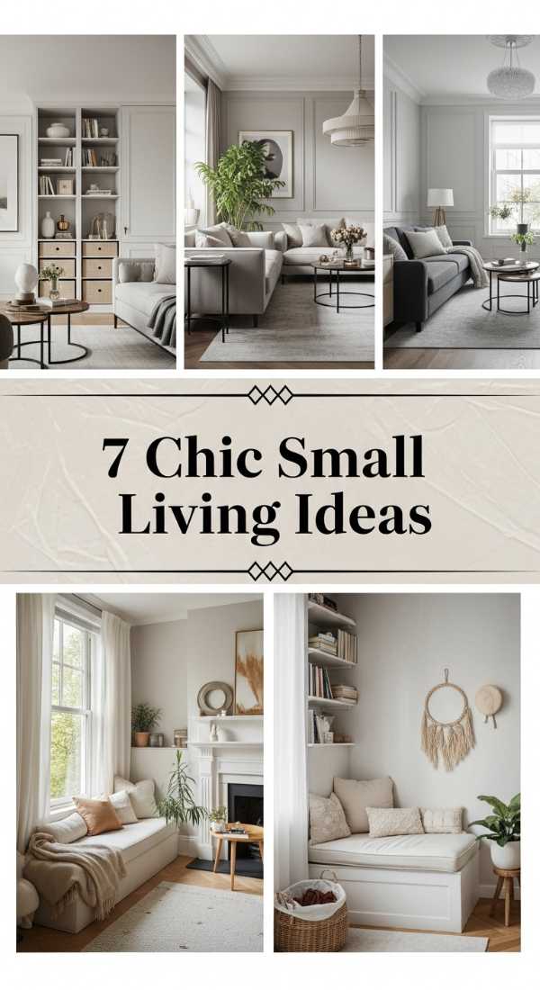 7 Chic Small Living Ideas 6a1b226487f36